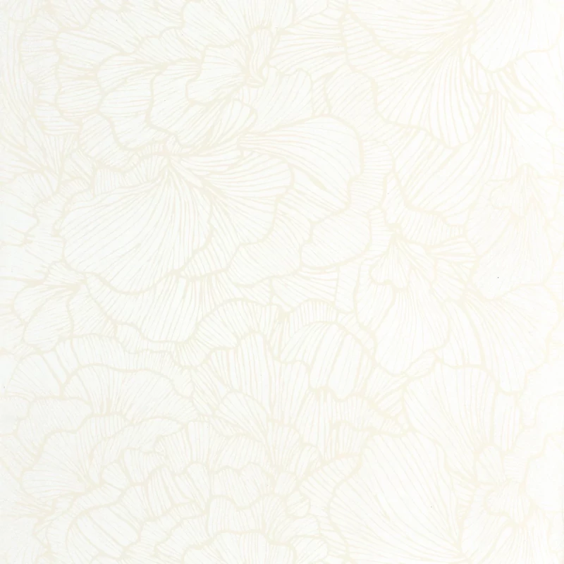 Caselio Óriás virágmintás fehér vlies tapéta Delicate Petals Blanc 53 cm X 10 m