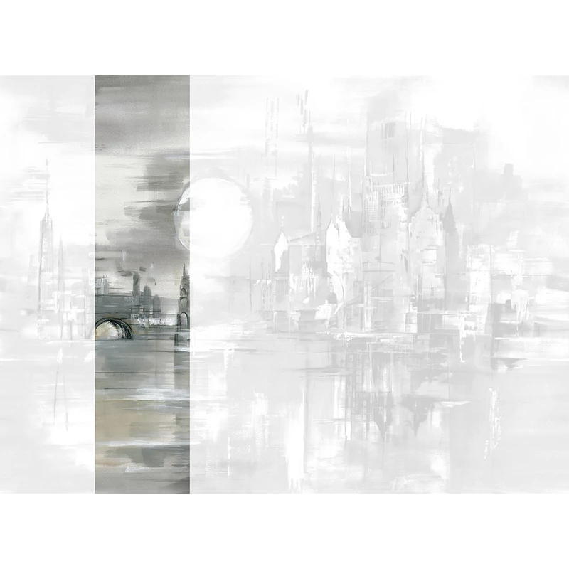 JV Holdfényes város szürke vinyl poszter tapéta Millenium Smoke Gray 68 cm X 3 m