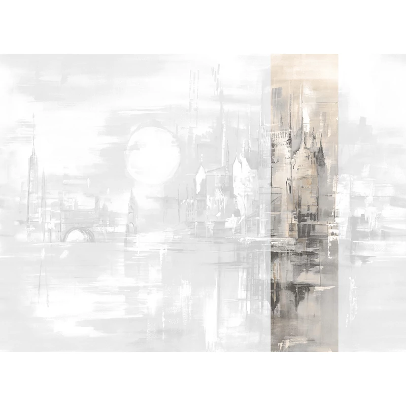 JV Holdfényes város bézs vinyl poszter tapéta Millennium Dawn 68 cm X 3 m