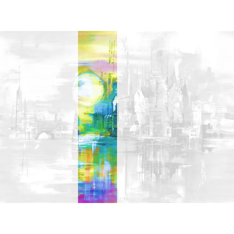 JV Holdfényes város színes vinyl poszter tapéta Millennium Graffiti 68 cm X 3 m