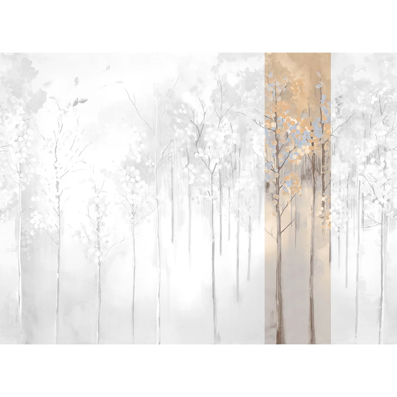 JV Őszi erdő bézs vinyl poszter tapéta Maples Winter 68 cm X 3 m