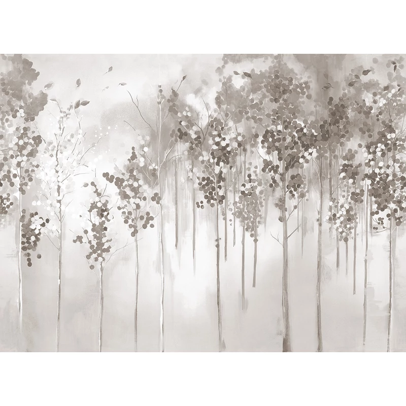 JV Őszi erdő szürke vinyl poszter tapéta Maples Grey 400 cm X 3 m