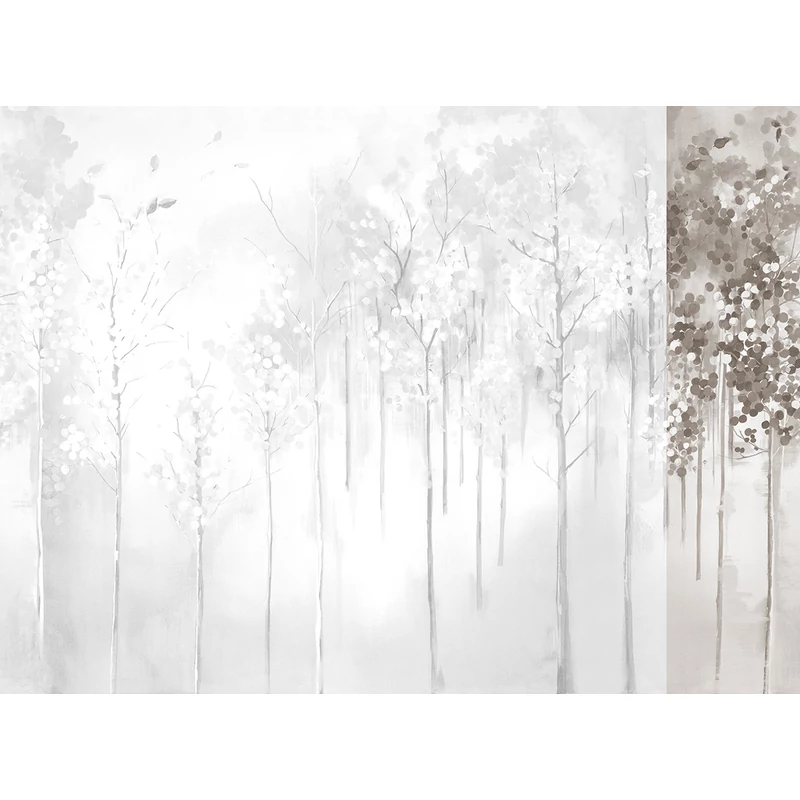 JV Őszi erdő szürke vinyl poszter tapéta Maples Grey 68 cm X 3 m