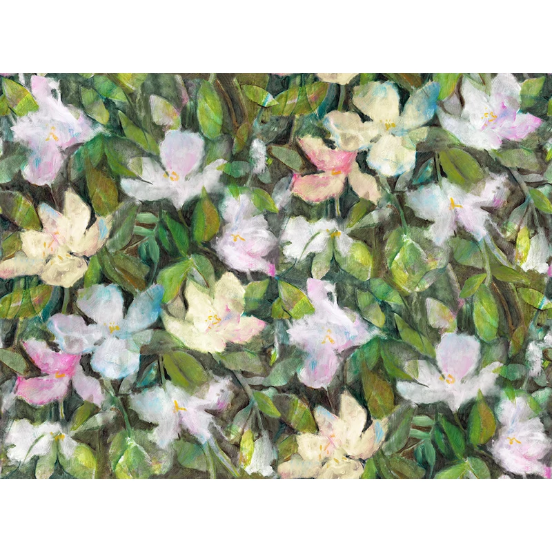 JV Texturált virágmintás zöld vinyl poszter tapéta Bronte Green 400 cm X 3 m