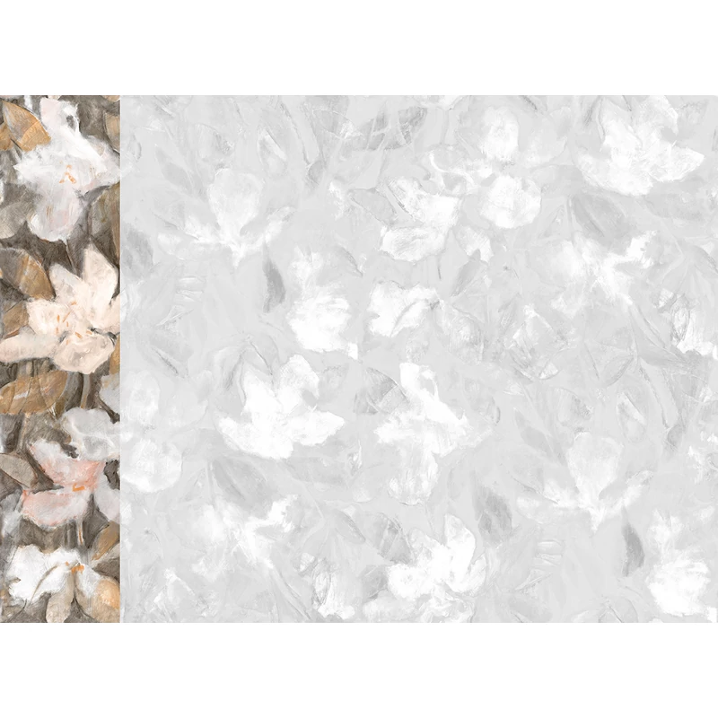 JV Texturált virágmintás bronz vinyl poszter tapéta Bronte Sepia 68 cm X 3 m