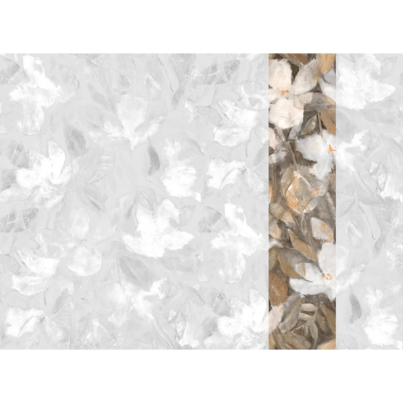 JV Texturált virágmintás bronz vinyl poszter tapéta Bronte Sepia 68 cm X 3 m