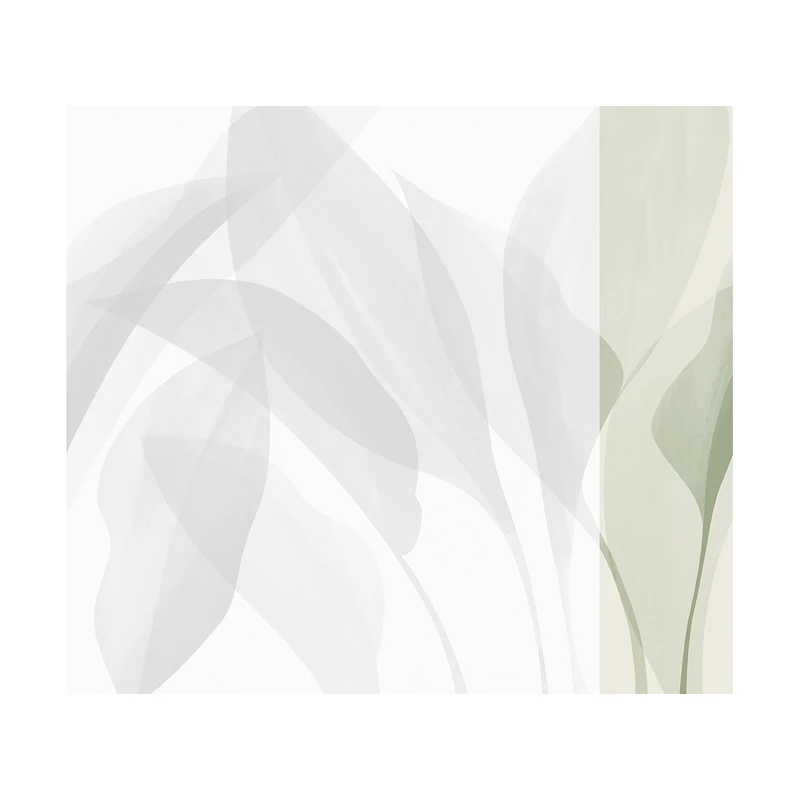 JV Trópusi levélmintás zöld vinyl poszter tapéta Davao Sage 68 cm X 3 m