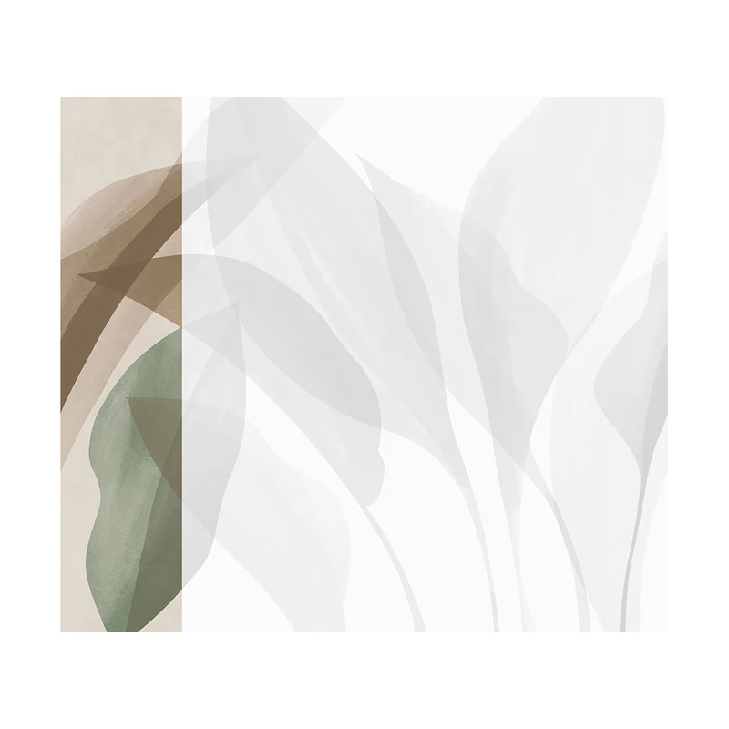 JV Trópusi levélmintás barna vinyl tapéta Davao Autumn 68 cm X 3 m