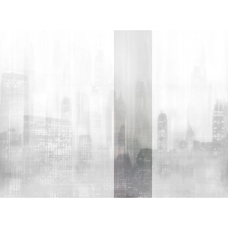 JV Felhőkarcolók fényei szürke vinyl poszter tapéta Toronto Grey 68 cm X 3 m