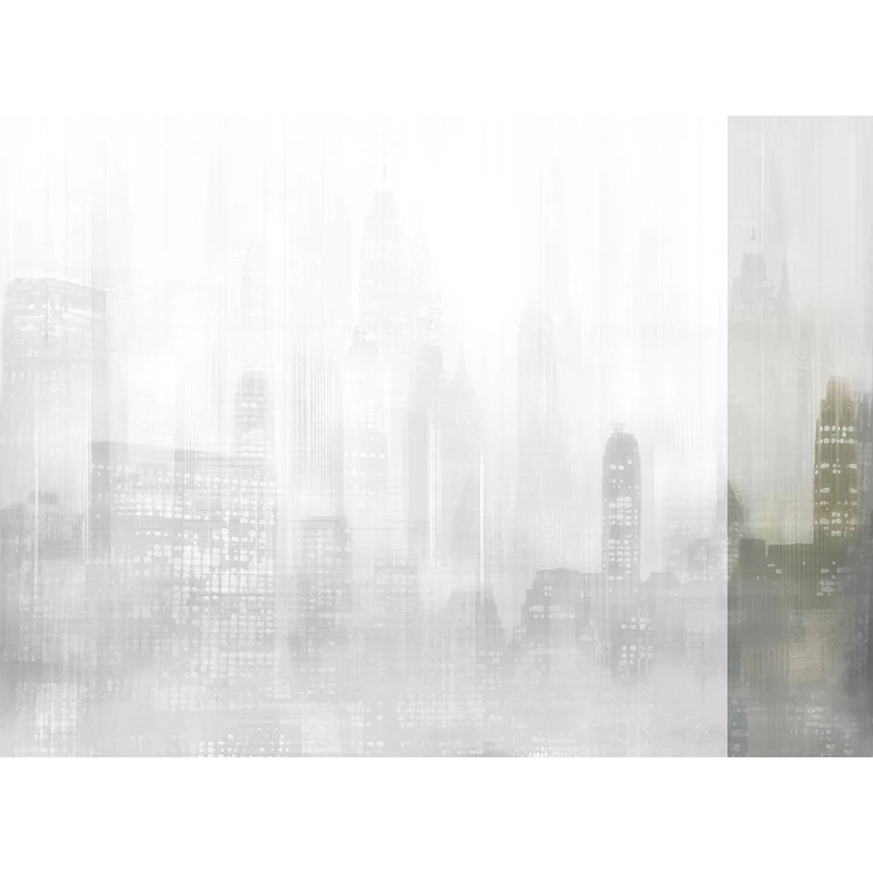 JV Felhőkarcolók fényei szürke vinyl poszter tapéta Toronto Grey 68 cm X 3 m