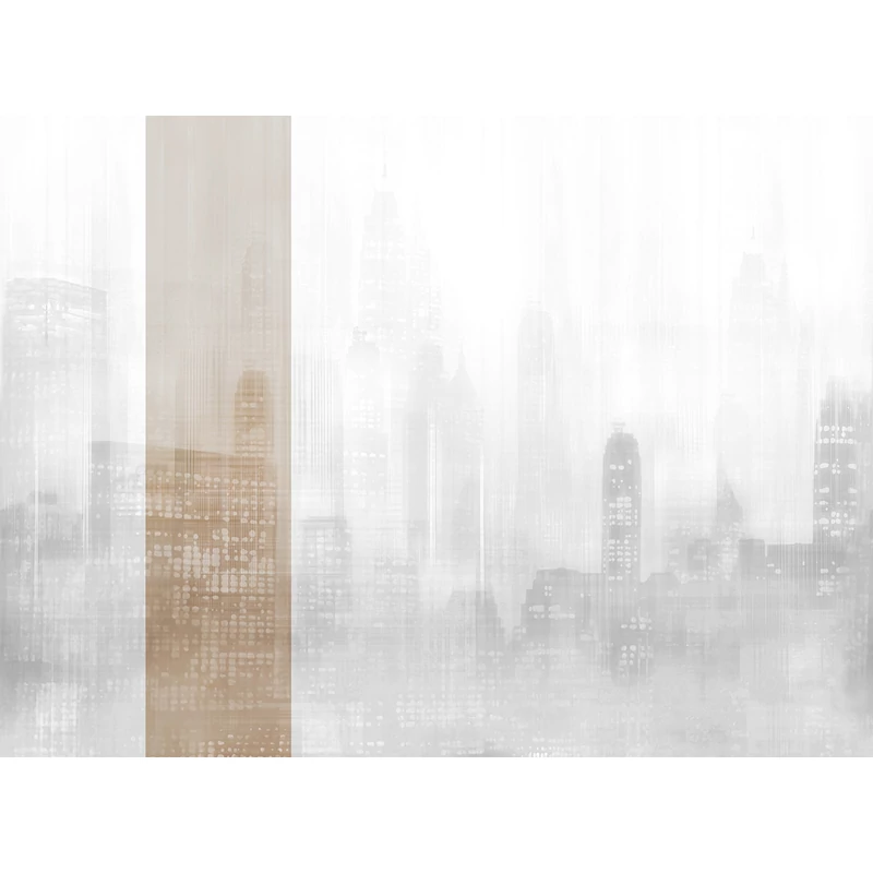 JV Felhőkarcolók fényei bézs vinyl poszter tapéta Toronto Gold 68 cm X 3 m