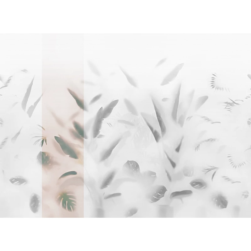 JV Pálmaleveles lila vinyl poszter tapéta Nadi Lilac 68 cm X 3 m