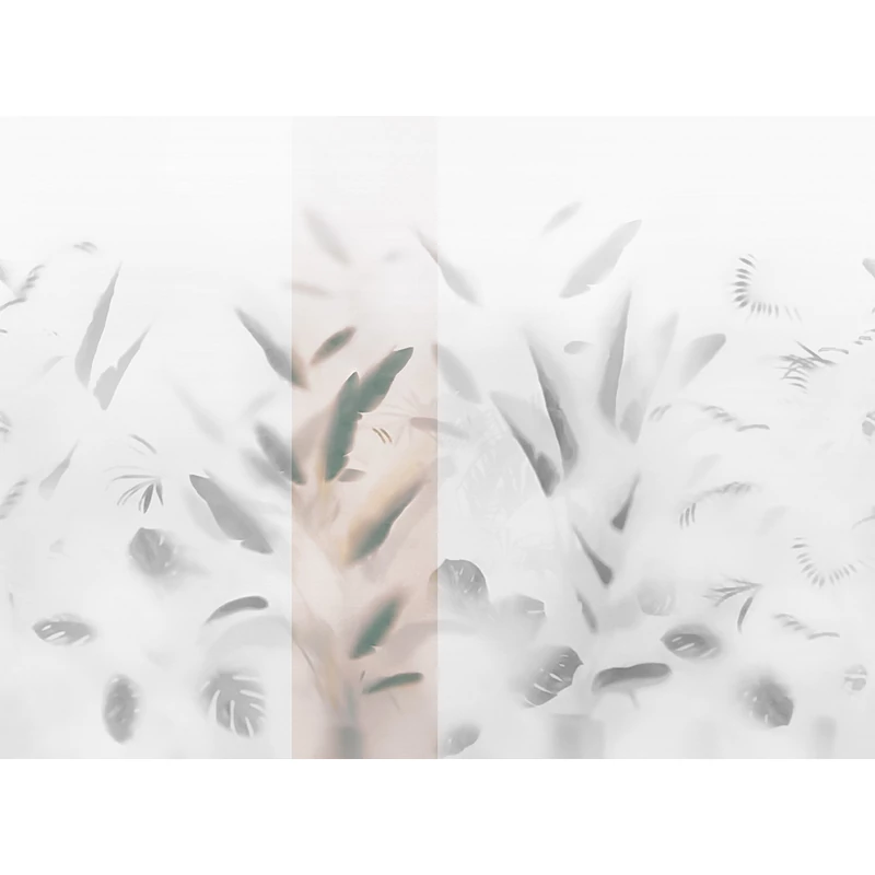 JV Pálmaleveles lila vinyl poszter tapéta Nadi Lilac 68 cm X 3 m