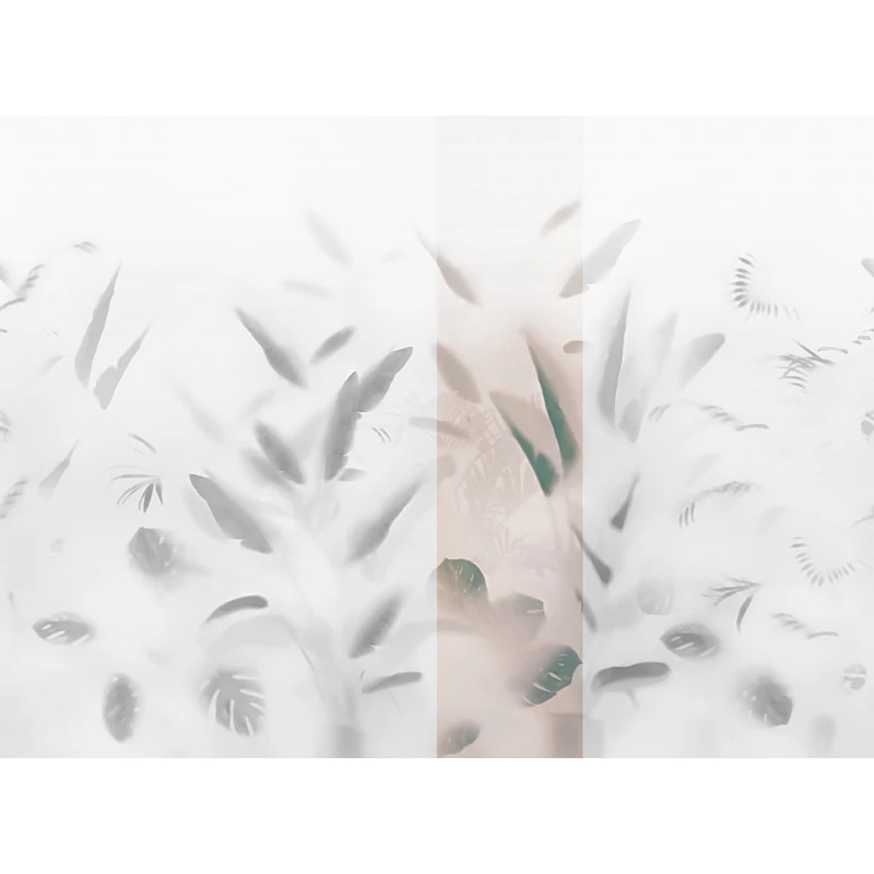 JV Pálmaleveles lila vinyl poszter tapéta Nadi Lilac 68 cm X 3 m