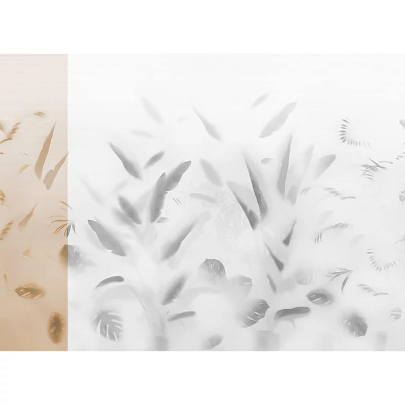 JV Pálmaleveles bézs vinyl poszter tapéta Nadi Beige 68 cm X 3 m