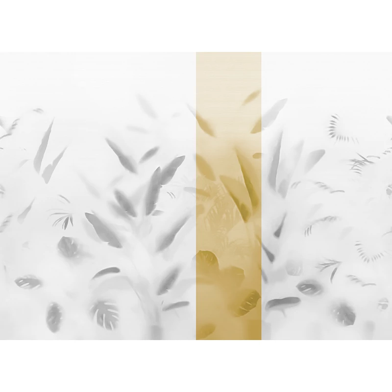 JV Pálmaleveles sárga vinyl poszter tapéta Nadi Green 68 cm X 3 m