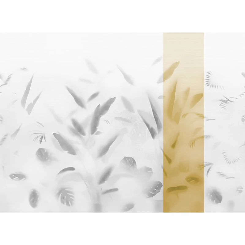 JV Pálmaleveles sárga vinyl poszter tapéta Nadi Green 68 cm X 3 m