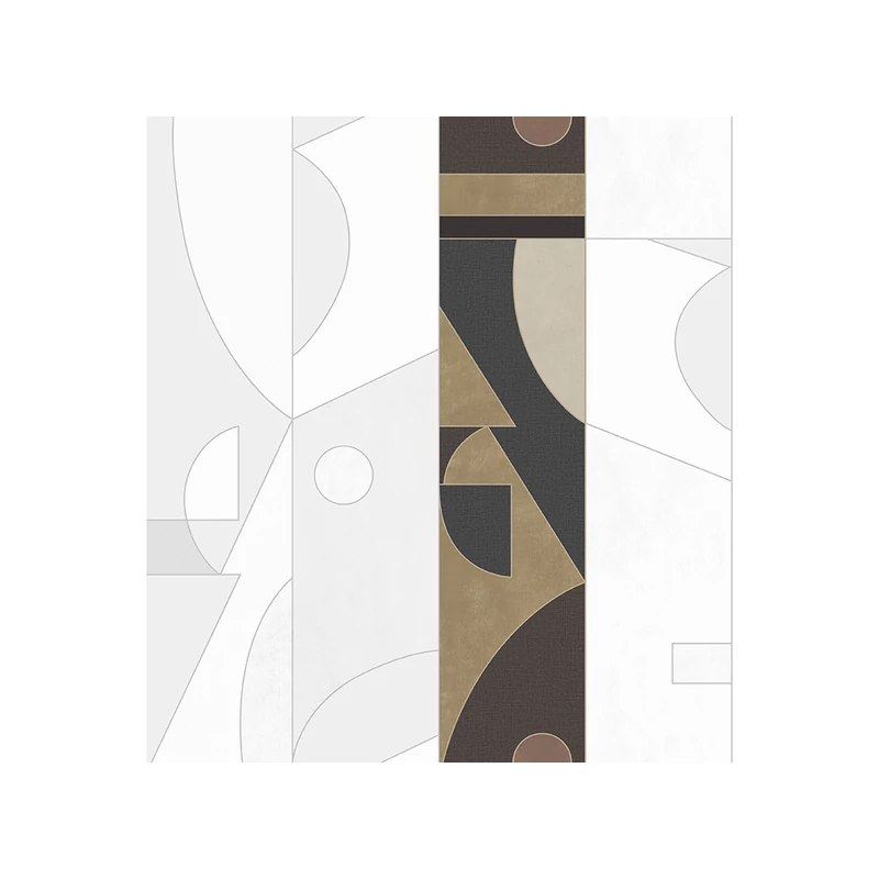 JV Geometriai mintás modern fekete vinyl poszter tapéta Shenzhen Black 68 cm X 3 m