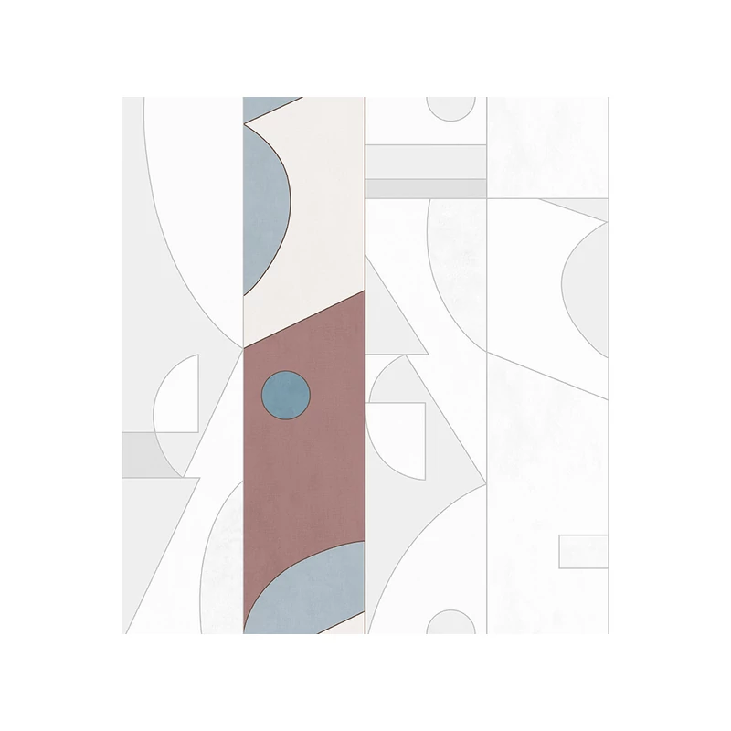 JV Geometriai mintás modern bézs-bordó vinyl poszter tapéta Shenzhen Ruby 68 cm X 3 m