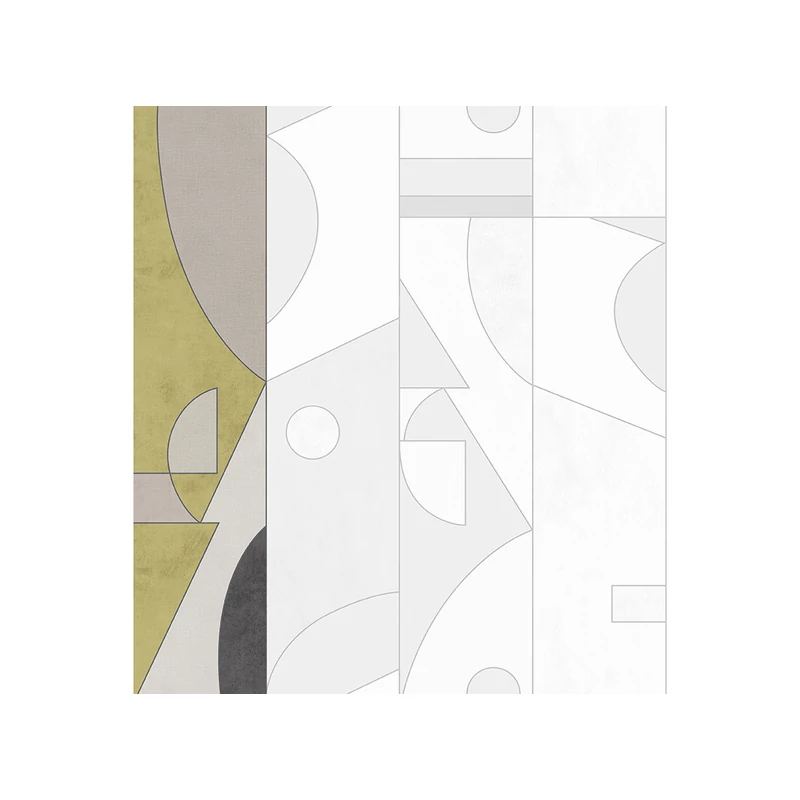 JV Geometriai mintás modern zöld vinyl poszter tapéta Shenzhen Green 68 cm X 3 m