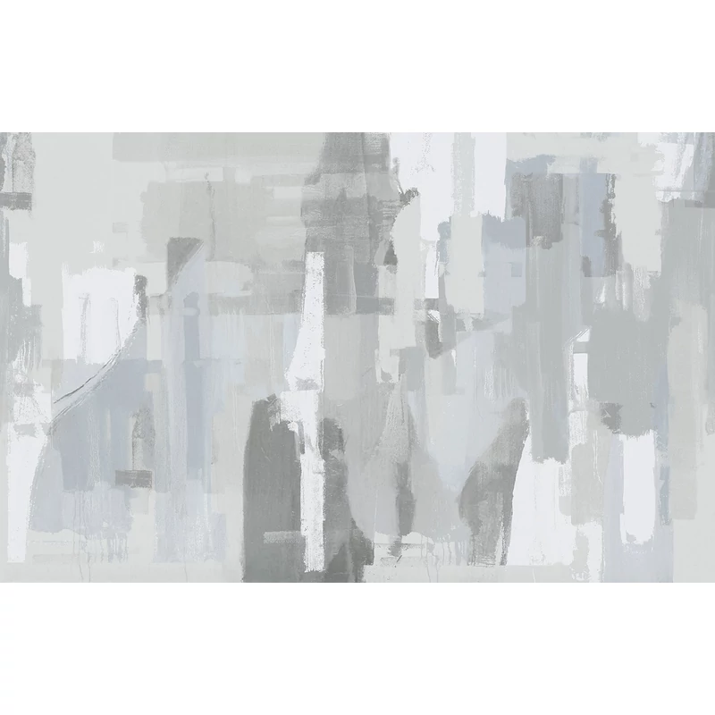 JV Absztrakt mintás szürke vinyl poszter tapéta Downtown Fog 476 cm X 3 m