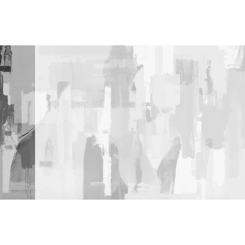 JV Absztrakt mintás fekete-fehér vinyl poszter tapéta Downtown Black-White 68 cm X 3 m