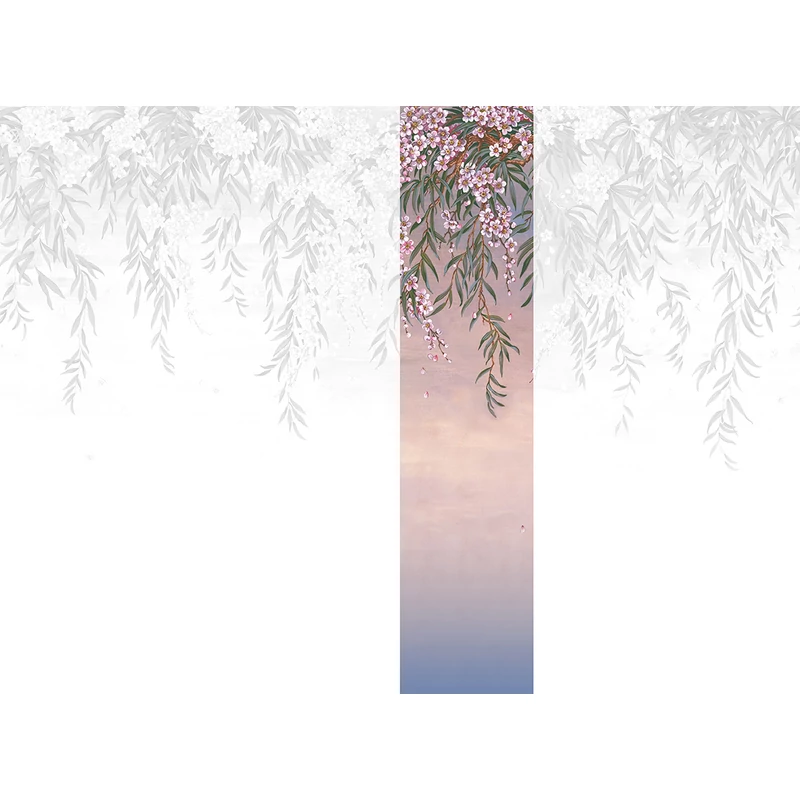 JV Leander mintás romantikus lila vinyl poszter tapéta Vence Purple 68 cm X 3 m