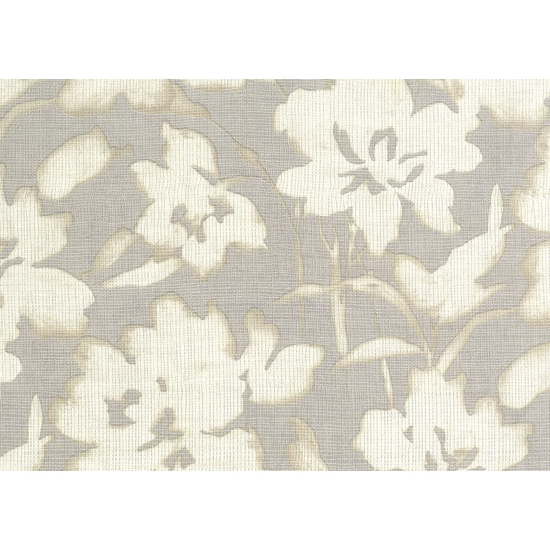 JV Modern virágmintás szürkés barna vinyl tapéta Fiore Shibori Brown 70 cm X 10 m