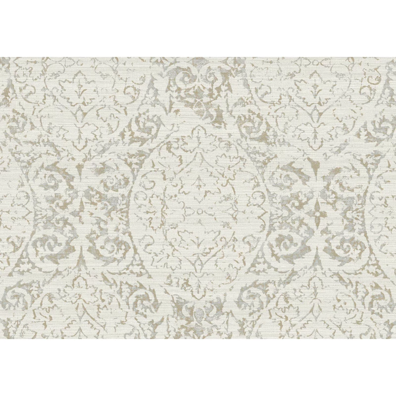 JV Damaszk mintás elegáns bézs vinyl tapéta Damasco Bollywood Beige 100 cm X 10 m