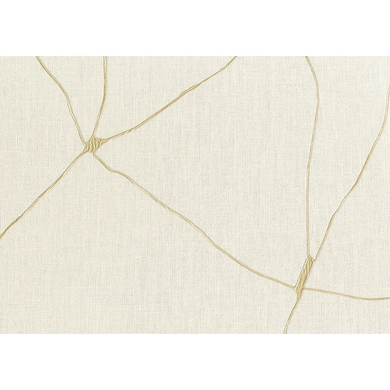 JV Modern japán mozaikos bézs vinyl tapéta Unito Kintsugi Beige 70 cm X 10 m
