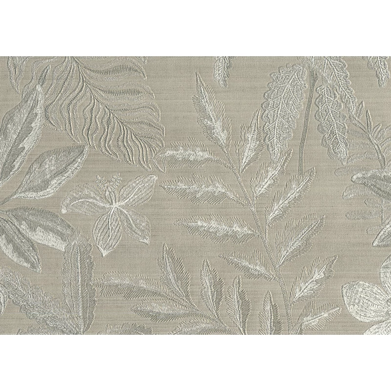 JV Egzotikus virágmintás szövethatású oliva vinyl tapéta Jardin Tropical Olive 100 cm X 10 m