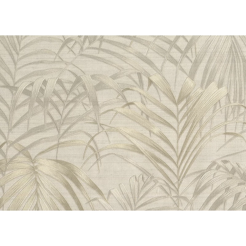 JV Pálmaleveles egzotikus bézs vinyl tapéta Fern Beige 100 cm X 10 m