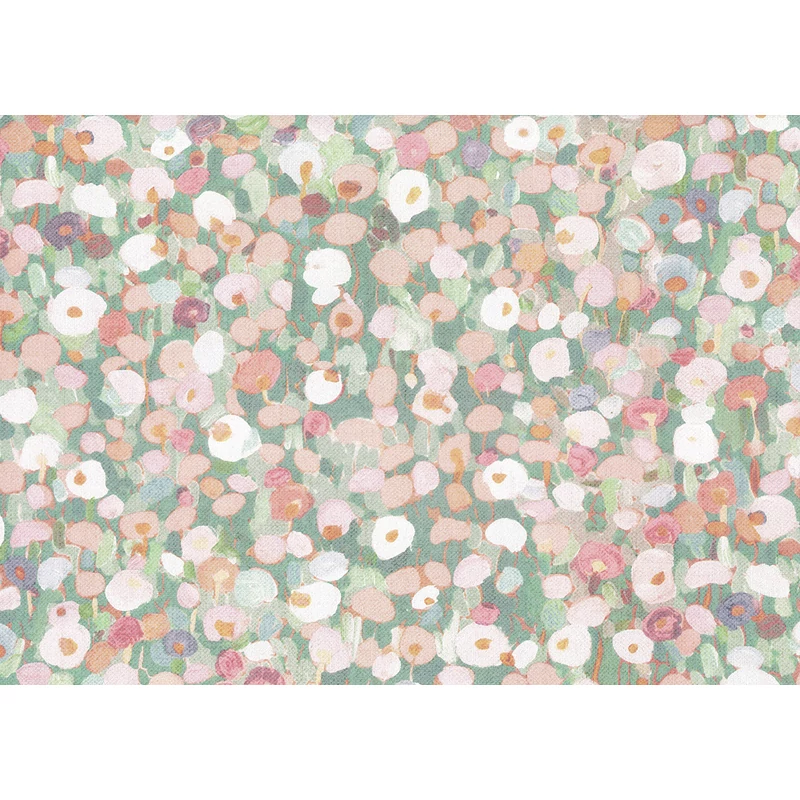 JV Romantikus virág mező zöld-rózsaszín tapéta Prato Fiorito Pink 70 cm X 10 m