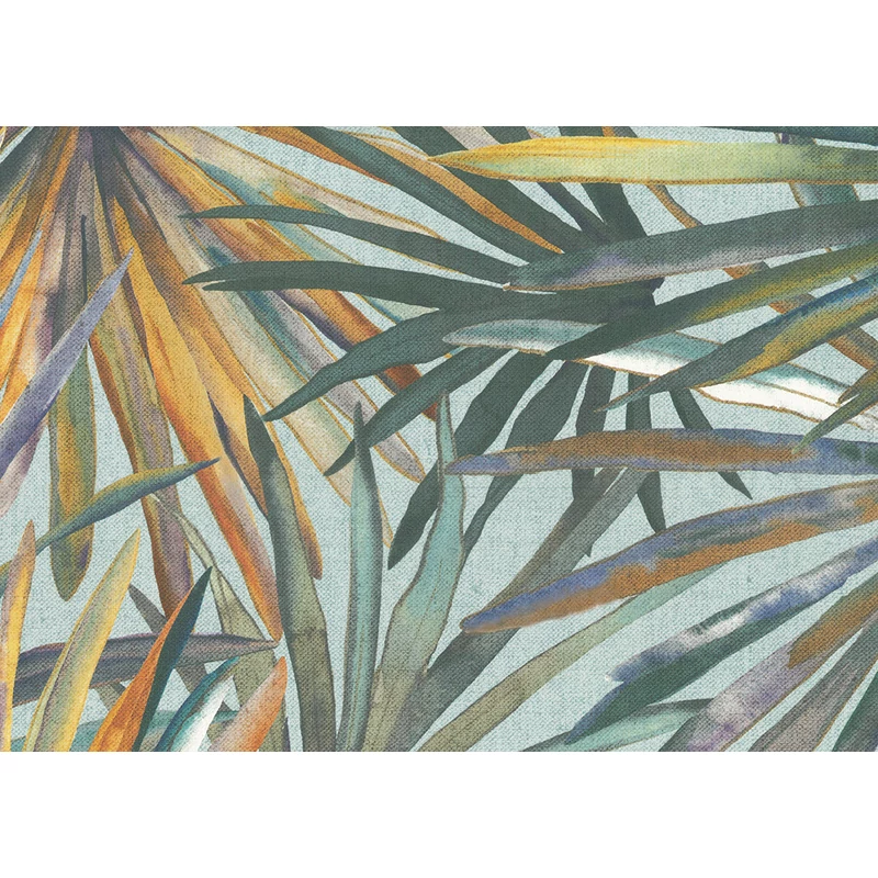 JV Modern pálmaleveles zöld vinyl tapéta Corifa Green 70 cm X 10 m