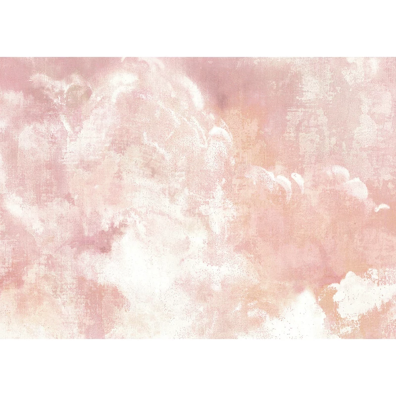 JV Modern felhő mintás rózsaszín vinyl tapéta Aria Pink 70 cm X 10 m