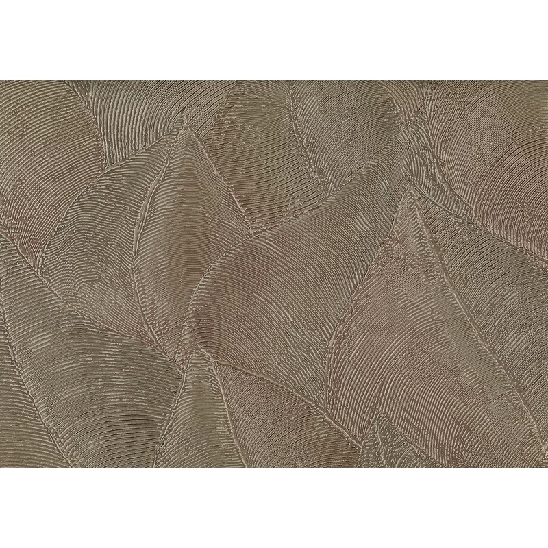 JV Dombornyomott levélerezetes barna vinyl tapéta Daphne Brown 70 cm X 10 m