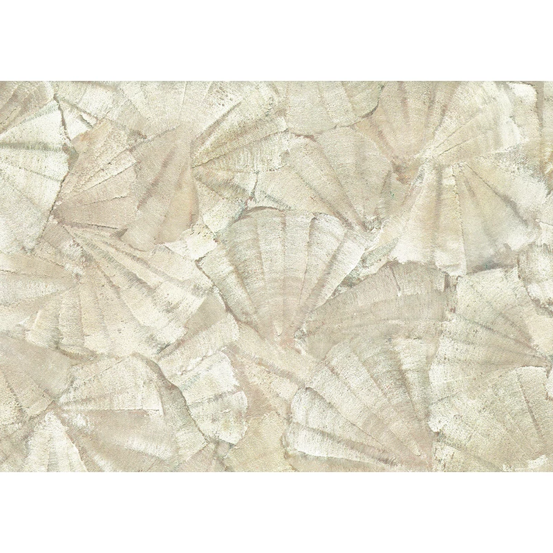 JV Elegáns kagyló mintás bézs vinyl tapéta Teti Beige 70 cm X 10 m