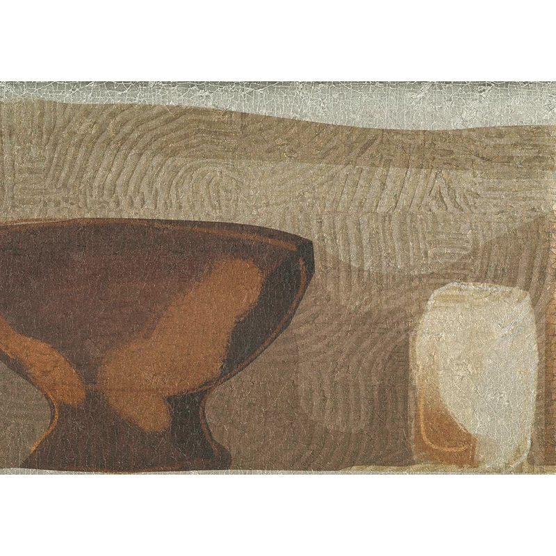 JV Mediterrán kancsó mintás bézs vinyl poszter tapéta Lekythos Beige 200 cm X 3 m