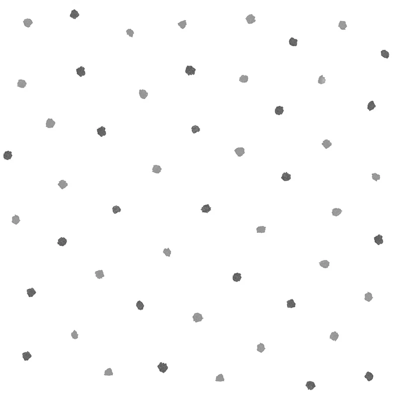 KT-Exclusive Pöttyös fekete-törtfehér vlies gyerek tapéta Joy Black-White 52 cm X 10 m