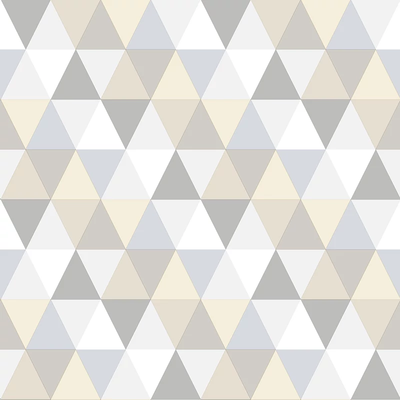 KT-Exclusive Geometriai mintás bézs-szürke vlies gyerek tapéta Joy Beige-Gray 52 cm X 10 m