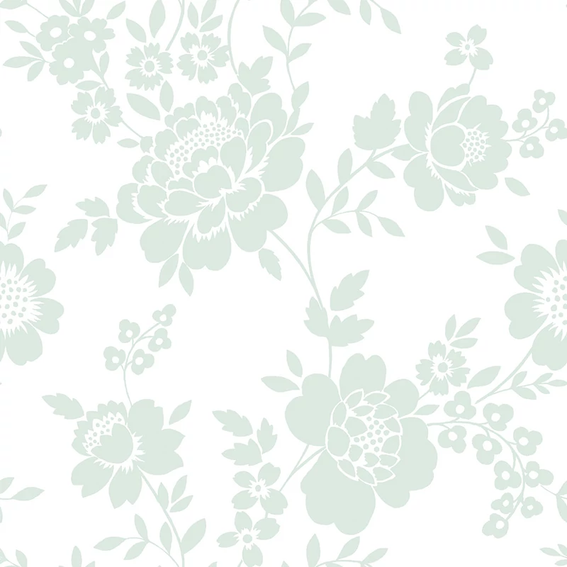 KT-Exclusive Virágos kék vlies gyerek tapéta Joy Blue 52 cm X 10 m