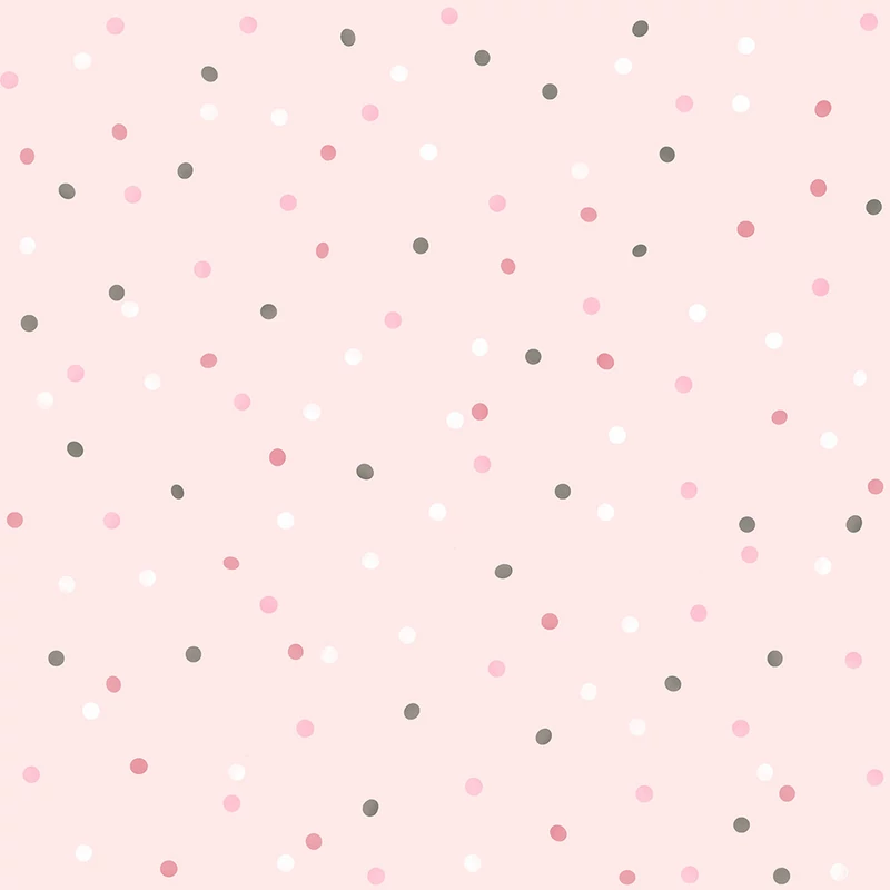 KT-Exclusive Pöttyös rózsaszín vlies gyerek tapéta Joy Pink 52 cm X 10 m