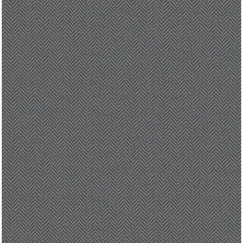 KT-Exclusive Halszálka mintás elegáns sötétszürke vlies tapéta Sauvage Dark Grey 52 cm X 10 m