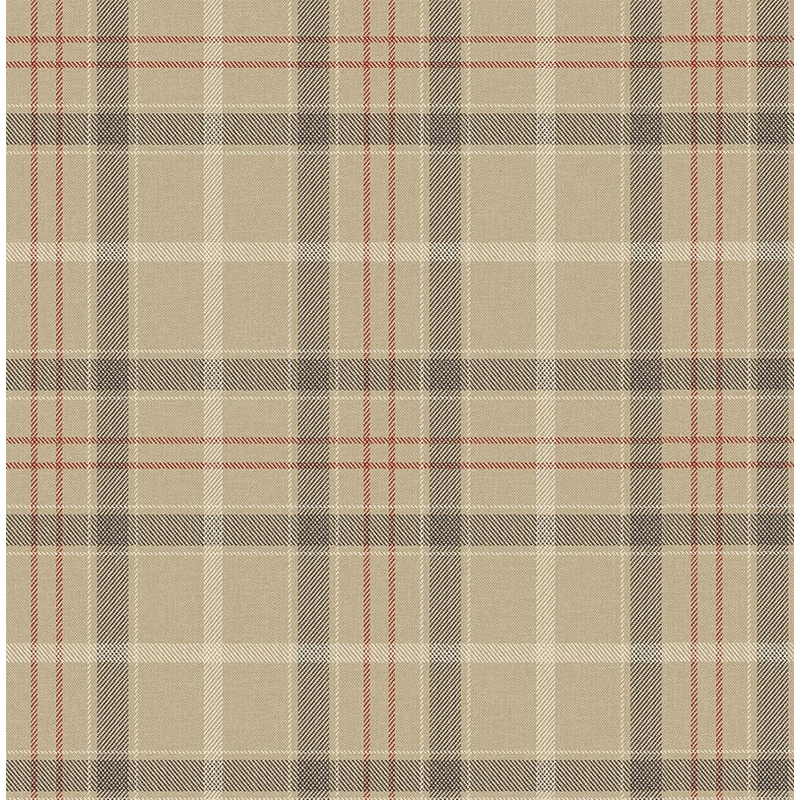 KT-Exclusive Klasszikus kockás bézs vlies tapéta Sauvage Champagne 52 cm X 10 m