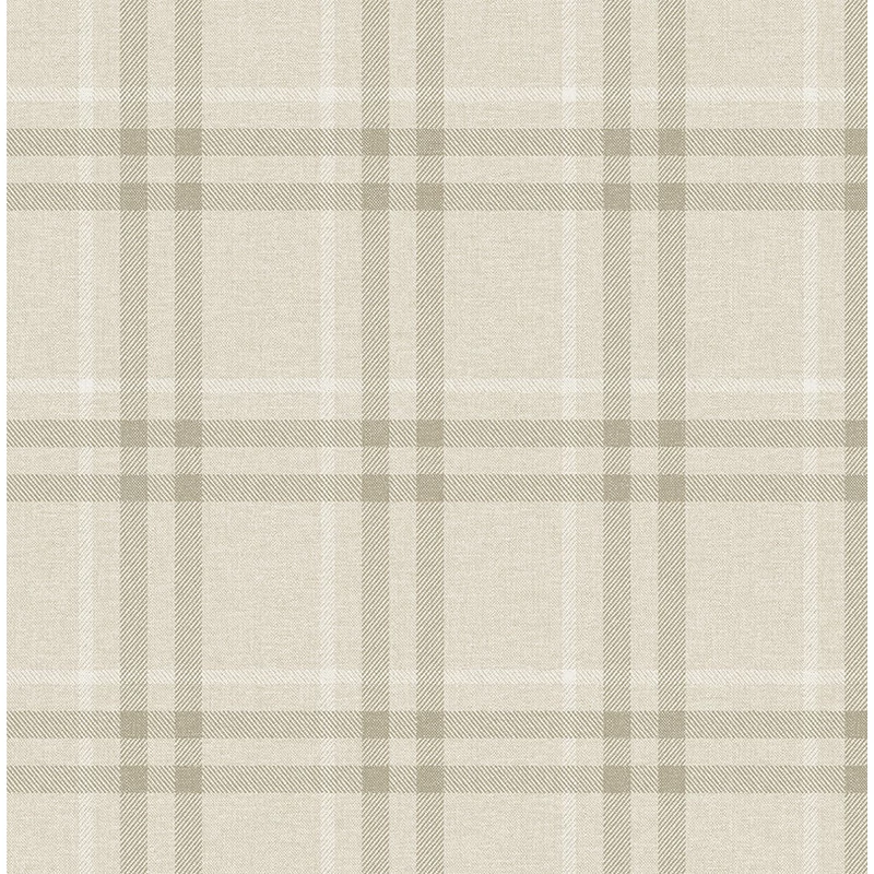 KT-Exclusive Klasszikus kockás bézs vlies tapéta Sauvage Creme Beige 52 cm X 10 m