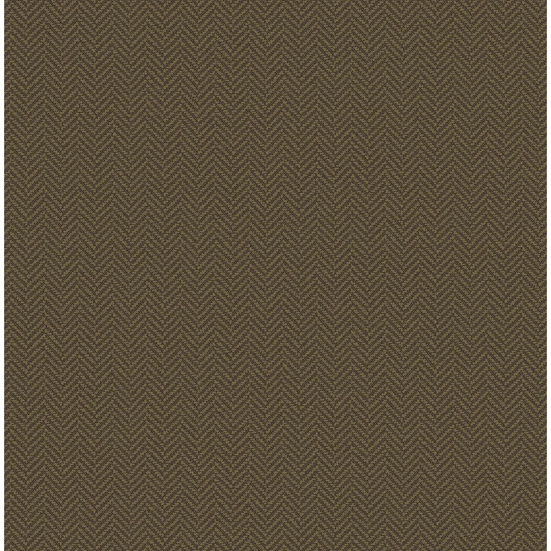 KT-Exclusive Halszálka mintás elegáns sötétbarna vlies tapéta Sauvage Dark Brown 52 cm X 10 m