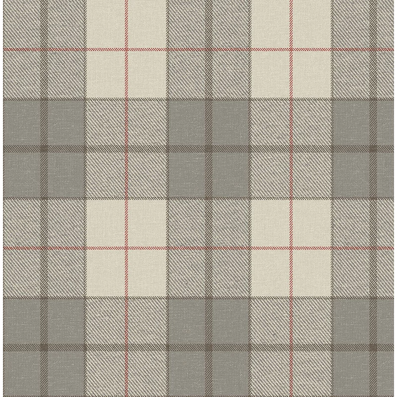 KT-Exclusive Klasszikus kockás szürke vlies tapéta Sauvage Grey 52 cm X 10 m