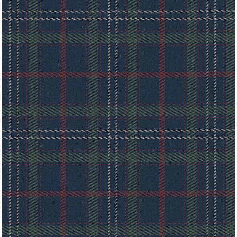 KT-Exclusive Klasszikus kockás sötétkék vlies tapéta Sauvage Dark Blue 52 cm X 10 m