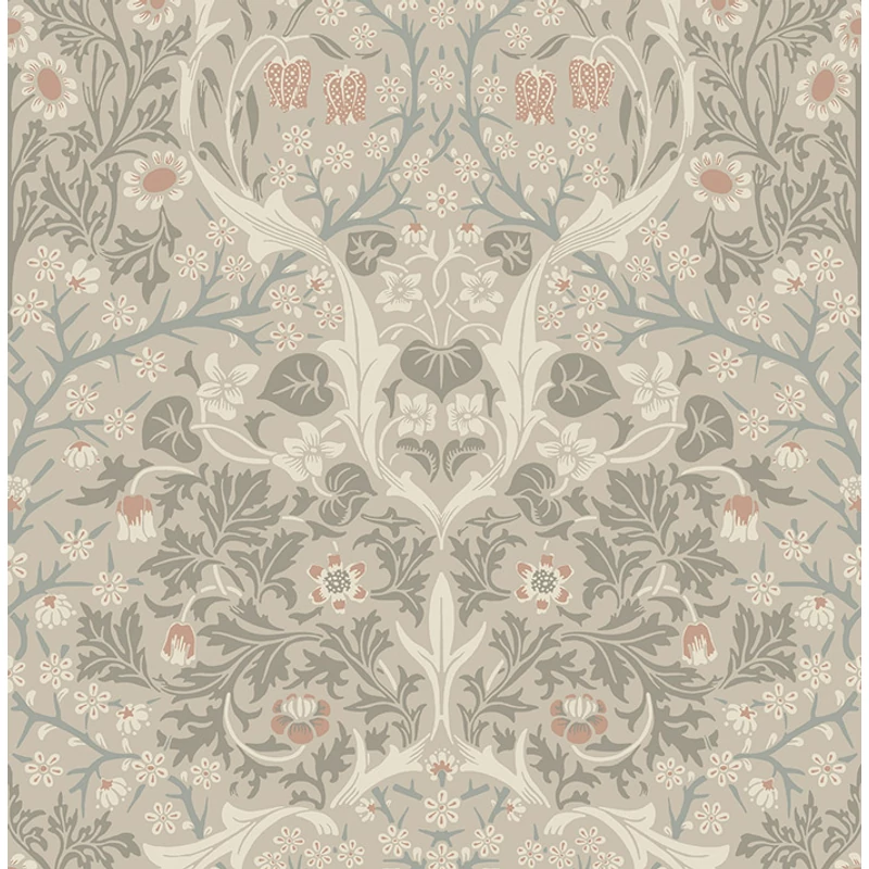 KT-Exclusive Szecessziós stílusú bézs vlies tapéta Cream 52 cm X 10 m