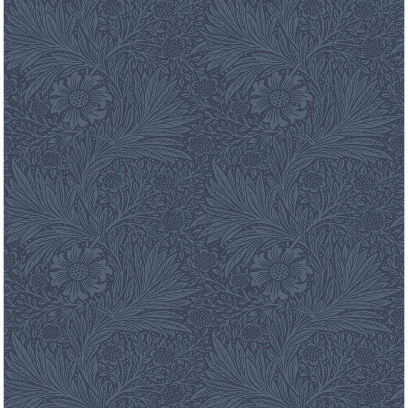 KT-Exclusive Virágos sötétkék vlies tapéta British Heritage Dark Blue 52 cm X 10 m